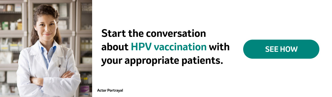 Merck HPV immunization promo banner