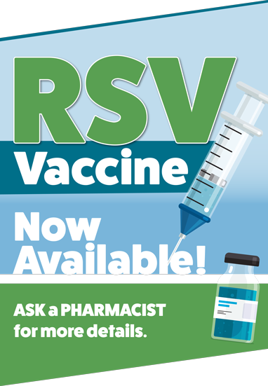 Image of APCI RSV immunization marketing large format window sign
