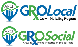 GROLocal and GROSocial marketing campaign logos